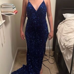 Long Blue dress